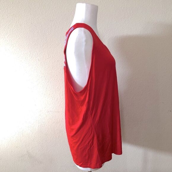 Gibson Look x Hi Sugarplum! Naxos Embroidered Racerback Tank Top Sz XXL - Picture 6 of 10